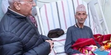 एमाले अध्यक्ष केपी शर्मा ओलीलाई पितृशोक