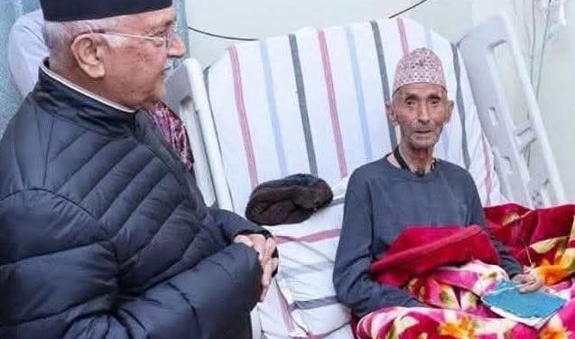 एमाले अध्यक्ष केपी शर्मा ओलीलाई पितृशोक